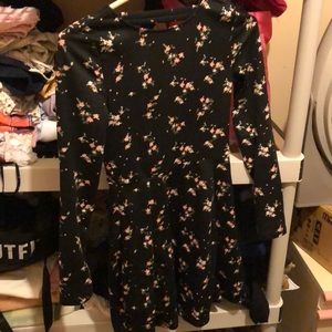 Black floral dress